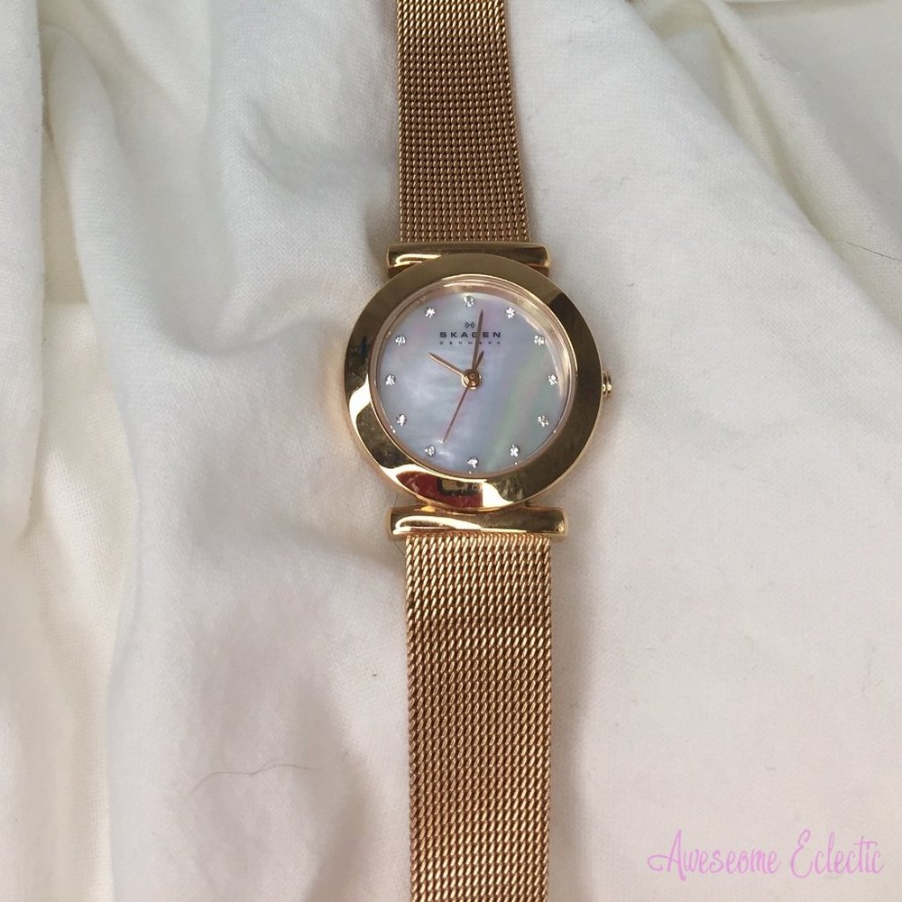 Skagen Women's Ladies' Rose Gold-Tone Watch - Stainless - New!